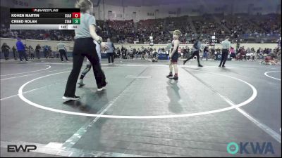 90 lbs Semifinal - Kohen Martin, Claremore Wrestling Club vs Creed Rolan, Standfast