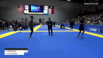 JUSTIN ORDINARIO vs JOSE LUIS SANTOS 2021 World IBJJF Jiu-Jitsu No-Gi Championship