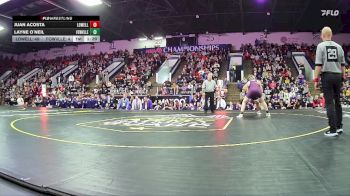 215 lbs Finals (8 Team) - Juan Acosta, Lowell HS vs Layne O`Neil, Fowlerville HS