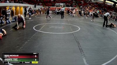 64 lbs Round 5 (8 Team) - Andrew Yost, CP Wrestling Academy vs Reed Nicholas, DWA