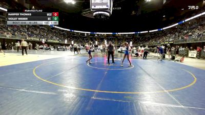 96 lbs Consy 4 - Harper Thomas, West Allegheny vs Violet Weber, Mt. Lebanon