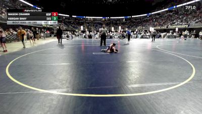 60 lbs Round Of 32 - Mason Cramer, Newport vs Keegan Shay, Saegertown