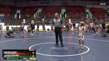 62 lbs Round 3 (6 Team) - Bayden Evans, Basement Brawlers vs Carter Vollmer, Ninja Killer