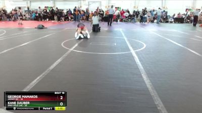 120 lbs Round 4 (10 Team) - Georgie Mamakos, Jacket WC vs Kane Dauber, Ohio Gold 24K