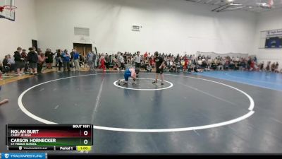 174-185 lbs Round 1 - Carson Hornecker, CY Middle School vs Nolan Burt, Carey Jr High