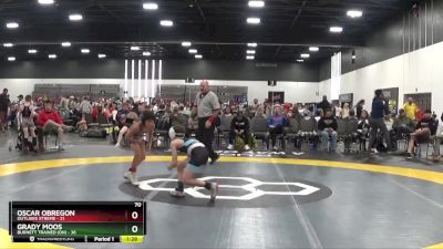 70 lbs Placement Matches (8 Team) - Oscar Obregon, Outlaws Xtreme vs Grady Moos, Burnett Trained (OH)