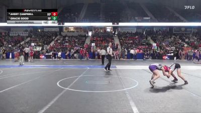 85 lbs Quarterfinal - Gracie Good, Piper vs Avery Campbell, South Central Punisher