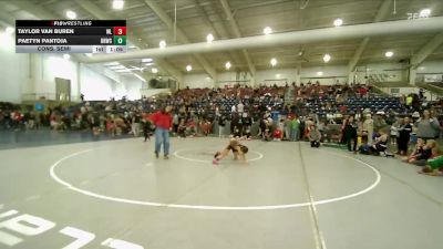 60 lbs Cons. Semi - Taylor Van Buren, Grace Wrestling Club vs Paetyn Pantoja, Bear River Wrestling Club