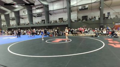 Junior Girls FS - 115 lbs Cons. Round 3 - Lacatia Mason, OR vs Kylee Knudsen, NV