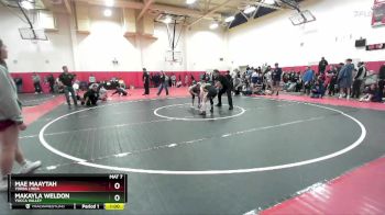 115 lbs Cons. Round 3 - Mae Maaytah, Yorba Linda vs Makayla Weldon, Yucca Valley