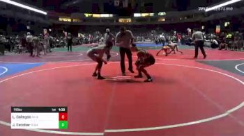 116 lbs Consi Of 16 #2 - Lorenzo Gallegos, NM Gold vs Juancarlos Escobar, Team Texas