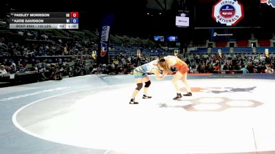 140 lbs 3rd Place Match - Paisley Morrison, Oregon vs Katie Davidson, Wisconsin