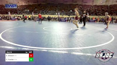 98 lbs Round Of 32 - Ezra Gibson, Owasso Takedown Club vs Colby Fowler, Eagle Fang Wrestling