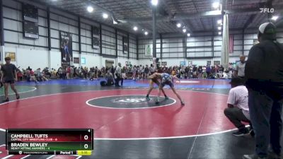 126 lbs Placement Matches (8 Team) - Campbell Tufts, CAPITAL CITY WRESTLING CLUB vs Braden Bewley, HEAVY HITTING HAMMERS