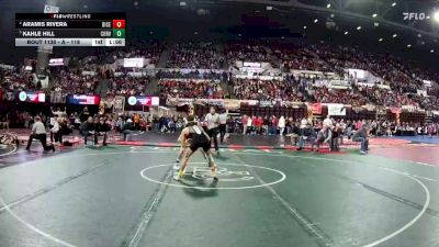 A - 118 lbs Quarterfinal - Kahle Hill, Corvallis vs Aramis Rivera, Billings Central/Joliet