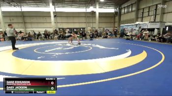 80 lbs Round 3 - Daisy Jackson, Grangeville Youth Wrestling vs Saige Edmunson, Middleton Wrestling Club