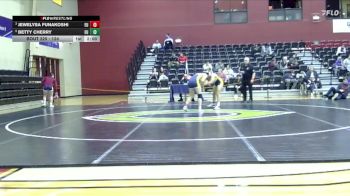 124 lbs Cons. Semi - Betty Cherry, Emmanuel University vs Jewelysa Funakoshi, Emmanuel University