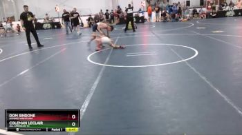 75 lbs Cons. Semi - Coleman LeClair, All American TC vs Dom Sindone, Dundee Wrestling