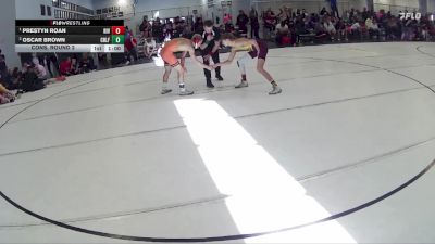 116 lbs Cons. Round 2 - Oscar Brown, Scottsbluff Wrestling Club vs Prestyn Roan, Riverside