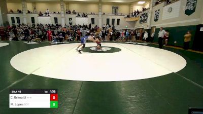 132 lbs Round Of 32 - Christian Grimaldi, Whitman-Hanson vs Manny Lopes, Scituate