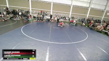 130 lbs Champ Round 1 (16 Team) - Gunner Knudsen, Utah Gold vs Carter Buchanan, Team Champs