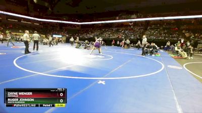 285 Class 1 lbs Cons. Round 2 - Ruger Johnson, South Harrison vs Zayne Wenger, Maysville