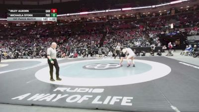 190 lbs 1st Place Match - Riley Alborn, Carrollton vs Michaela Stork, Port Clinton