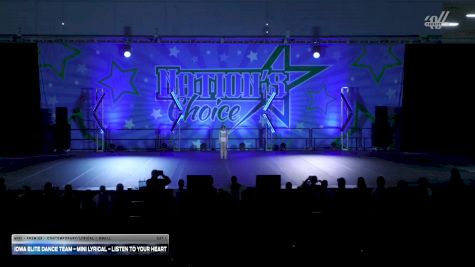 Iowa Elite Dance Team - Mini Lyrical - Listen To Your Heart [2025 Mini - Premier - Contemporary/Lyrical - Small Day 1] 2025 Nation's Choice Dance Grand Championship & Cheer Showdown