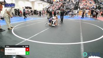 70 lbs Rr Rnd 3 - Mikah Amani, HURRICANE WRESTLING ACADEMY vs Ryker Roedenbeck, Tahlequah Wrestling Club