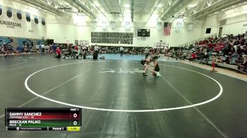 120 lbs Finals (2 Team) - Sammy Sanchez, Cheyenne East vs Breckan Palko, Mead