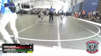 115 lbs Quarterfinal - Aspen Walker, Trailblazer Wrestling Club vs Kynser White, Bobcat Wrestling Club