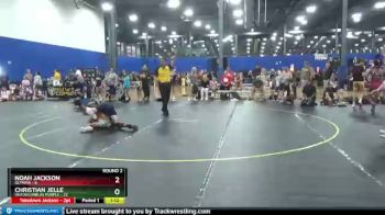 120 lbs Round 2 (6 Team) - Christian Jelle, Untouchables Purple vs Noah Jackson, Olympia