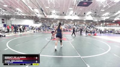 143 lbs Champ. Round 2 - Naida Abdijanovic, William Penn vs Serenity De La Garza, Missouri Valley College