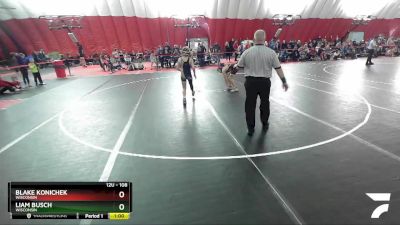 108 lbs Quarterfinal - Blake Konichek, Wisconsin vs Liam Busch, Wisconsin