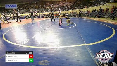 52 lbs Round Of 16 - Bowen Brown, Shelton Wrestling Academy vs Liam Avalos, Standfast