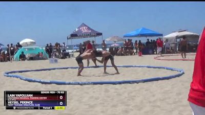 70 kg Quarterfinal - Lain Yapoujian, California Regional Training Center (CA RTC) vs Veysel Pekince, Team Thunder Wrestling Club