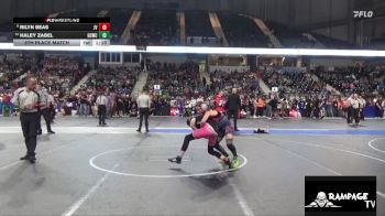 100 lbs 5th Place Match - Rilyn Beas, Jr Viking vs Haley Zabel, Garden City Wrestling Club