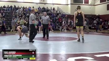 182 lbs Cons. Round 1 - Max Janssen, Vinton-Shellsburg vs Preston Thompson, Center Point-Urbana