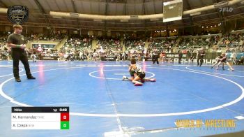 70 lbs Quarterfinal - Maximus Hernandez, Threshold vs Aden Czepa, New Prague Wrestling