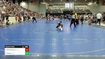 81 lbs Quarterfinal - Clifford Browning Jr, Glasgow Wrestling Academy vs Connor Olson, Georgia