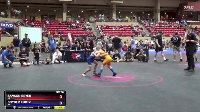 67 Lbs Champ. Round 1 - Samson Beyer, NE Vs Snyder Kurtz, KS