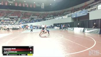 6A-145 lbs Cons. Round 3 - Alex Rodriguez, Westview vs Nahaven Rose, North Salem