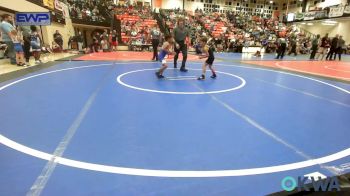 46 lbs Consi Of 8 #1 - Easton Weeks, Hulbert vs Izaiah Jones, Checotah Matcats