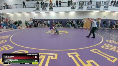 110 lbs Quarterfinal - Maythe Garay, Greybull MS vs Kylie Geis, Thermopolis