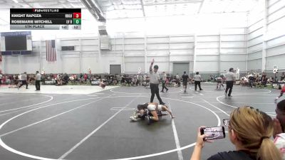 73 lbs 5th Place - Knight Rapoza, Rogue Nation vs Rosemarie Mitchell, LV Bears WC