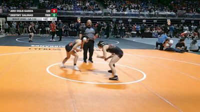 5A 110 lbs Quarterfinal - Aro Ogle-Garza, Lucas Lovejoy vs Destiny Salinas, Mission Sharyland Pioneer
