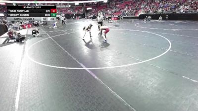 D1-138 lbs Cons. Round 1 - Brady Austin, Muskego vs Olin Neuville, De Pere