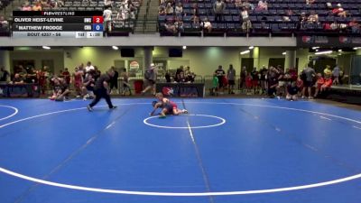 56 lbs Cons. Semis - Oliver Heist-Levine, Bozeman Wrestling Club vs Matthew Frodge, Contenders Wrestling Academy
