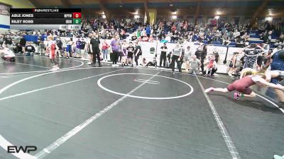 110 lbs Rr Rnd 3 - Able Jones, Mannford Pirate Youth Wrestling vs Riley Robb, IRONMEN Wrestling Club