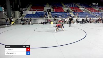 106 lbs Rnd Of 32 - Zahn Beal, WI vs Logan Forgatch, NJ